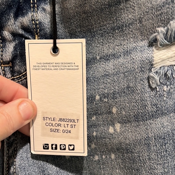 Judy blue high waisted skinny fit size 0 jeans - Picture 4 of 7